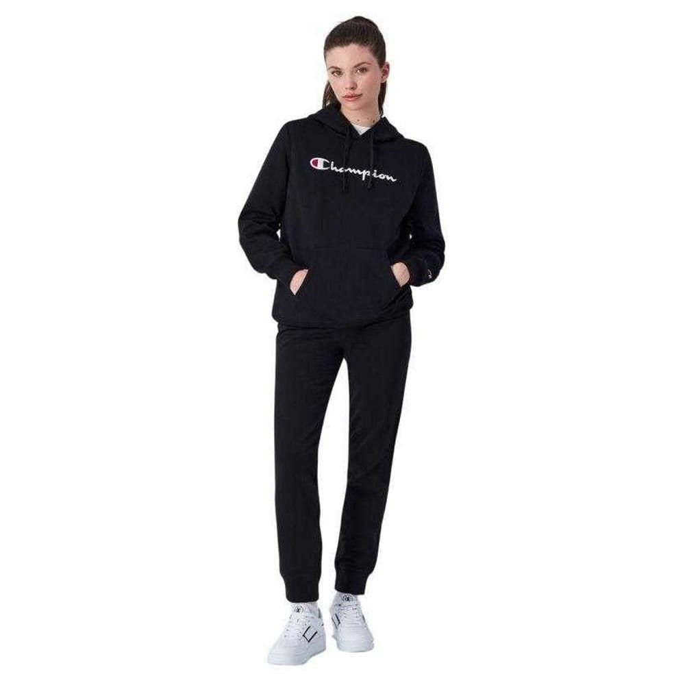 Champion Champion Women's Ribbed Cuff Jogging Bottoms in Black - 4