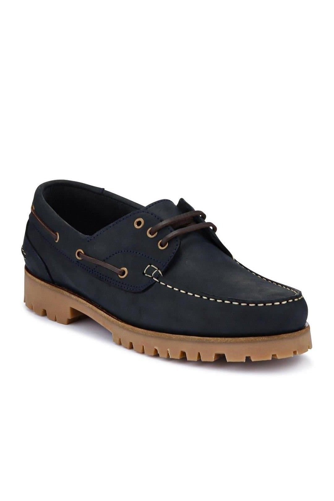 Jones Bootmaker Jones Bootmaker Men's Pickering2 Leather Boat Shoes In Navy