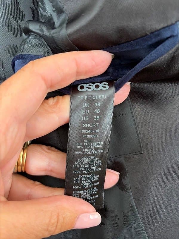 ASOS Blue Velvet Dinner Jacket