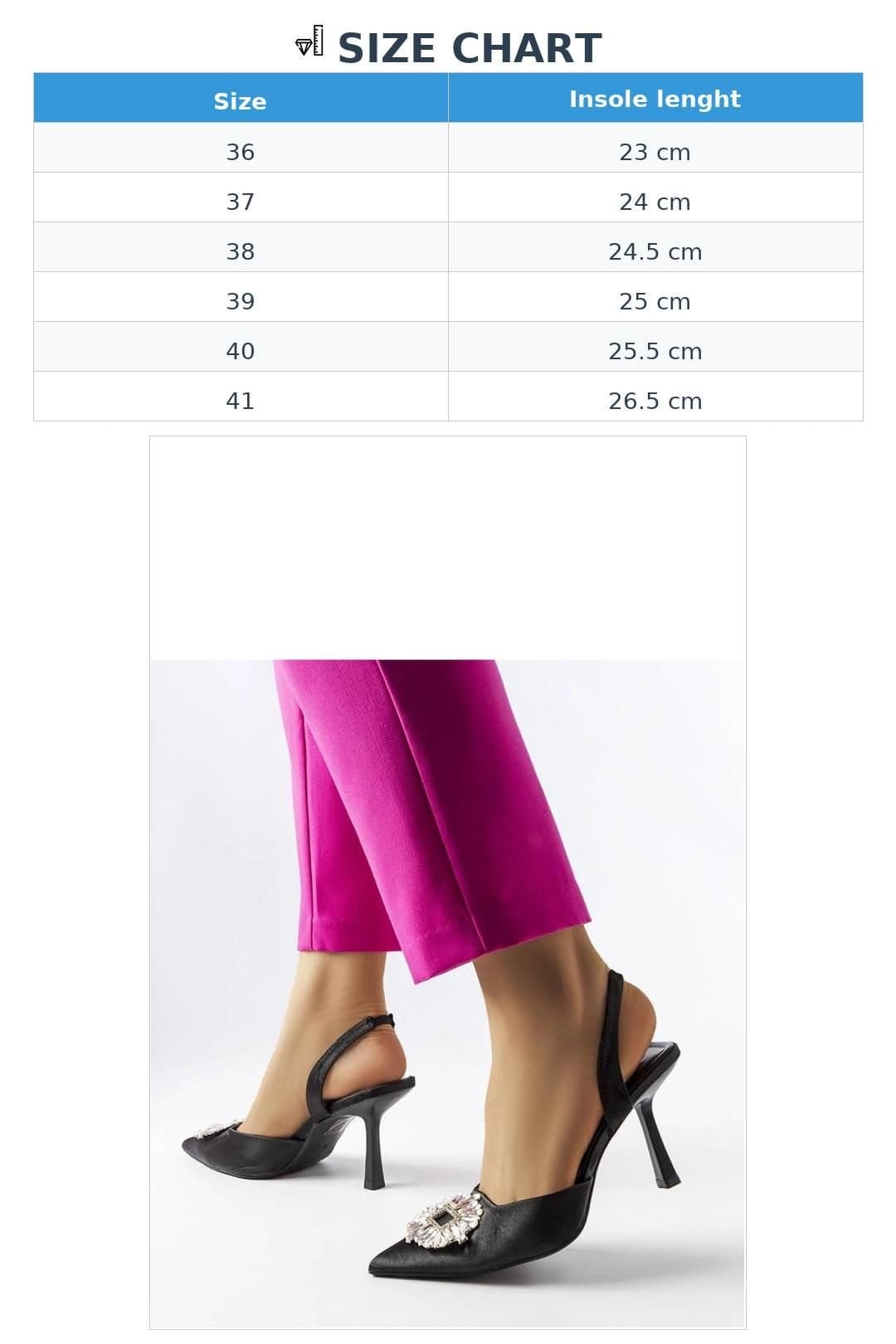 Love Lace Love Lace Women's Elegant Zircon High Heel Pumps Slip On Comfort Summer Shoes in Black - 4
