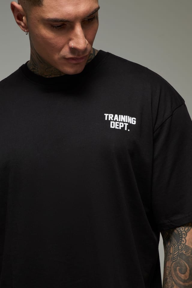 Training Dept. Training Dept. Men's Tall Training Dept Oversized T-shirt in Black - 3