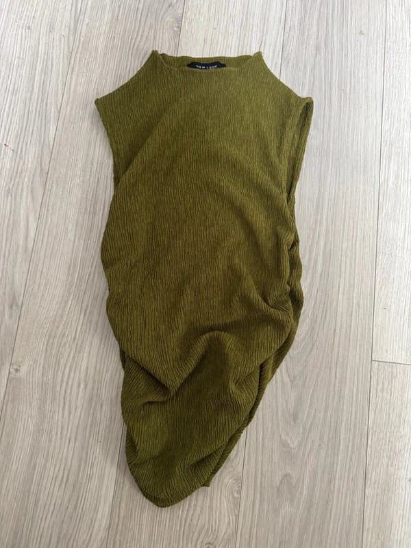 New Look Green cinched ruched top