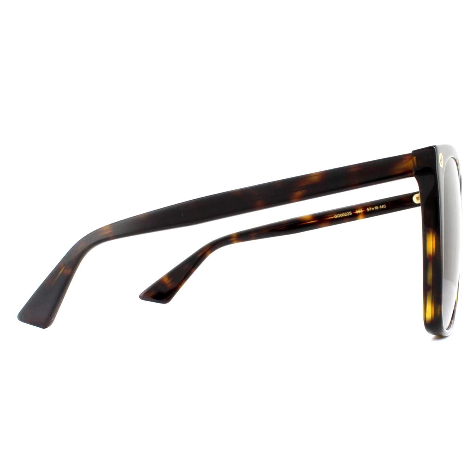 Gucci Gucci Women's Cat Eye Havana Grey Gradient Sunglasses in Brown - 4