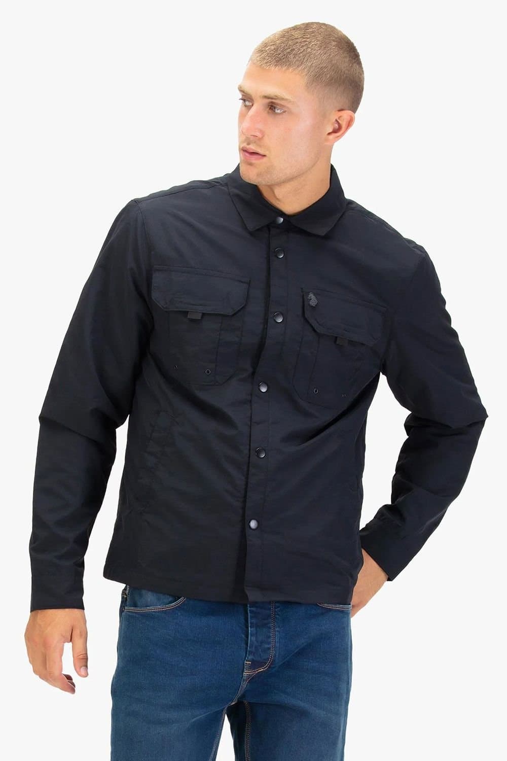 Luke 1977 Luke 1977 Men's Blow Cold Lightweight Shacket in Black