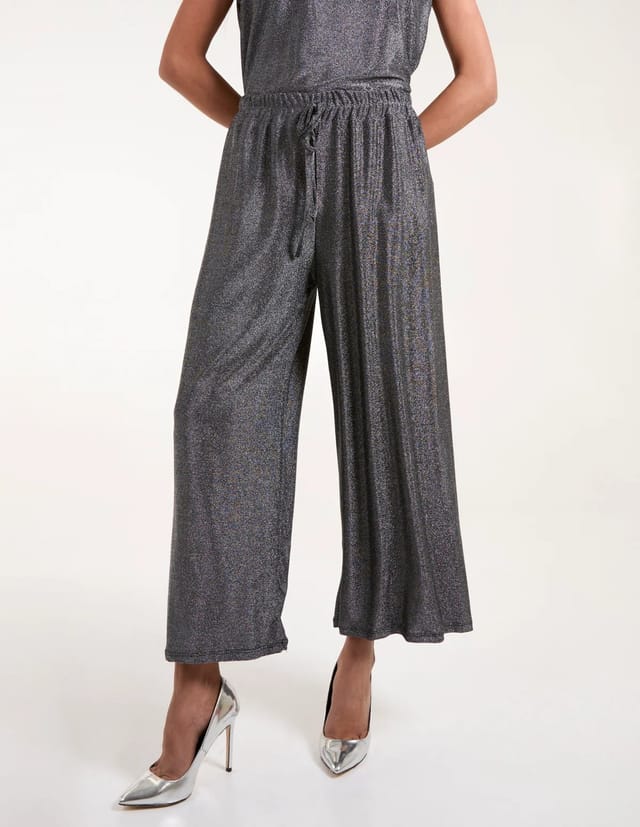 Blue Vanilla Metallic Trousers - 2