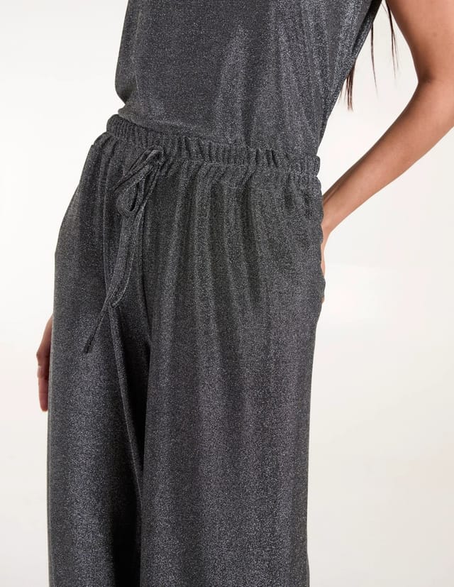 Blue Vanilla Metallic Trousers - 3