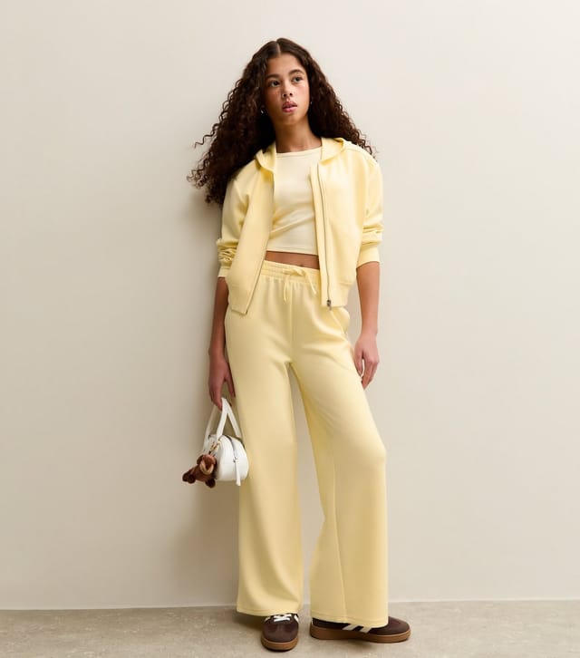 New Look Girls' Light Yellow Zip Up Hoodie New Look - 3