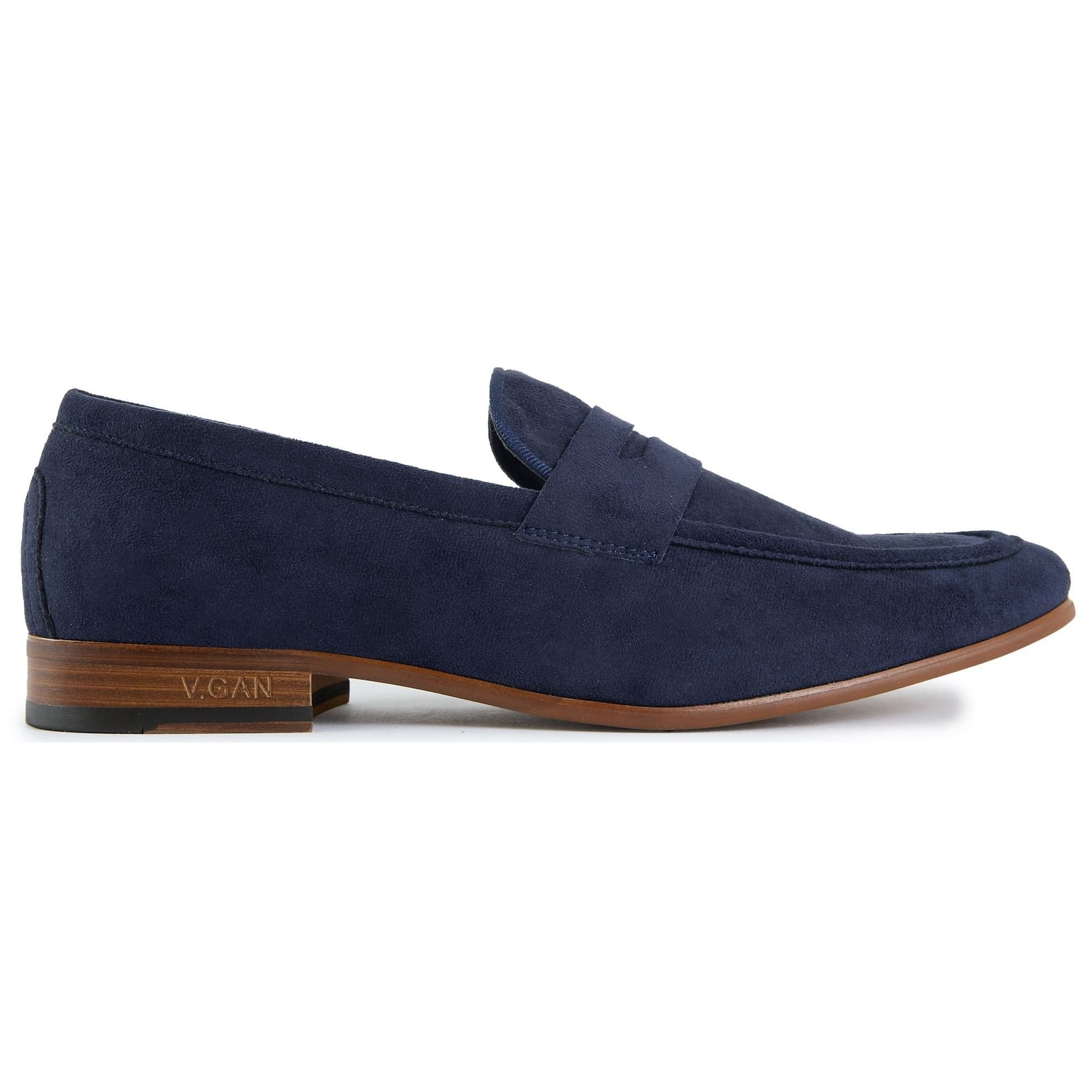 V.GAN V.GAN Men's Kola Loafer Shoes in Blue