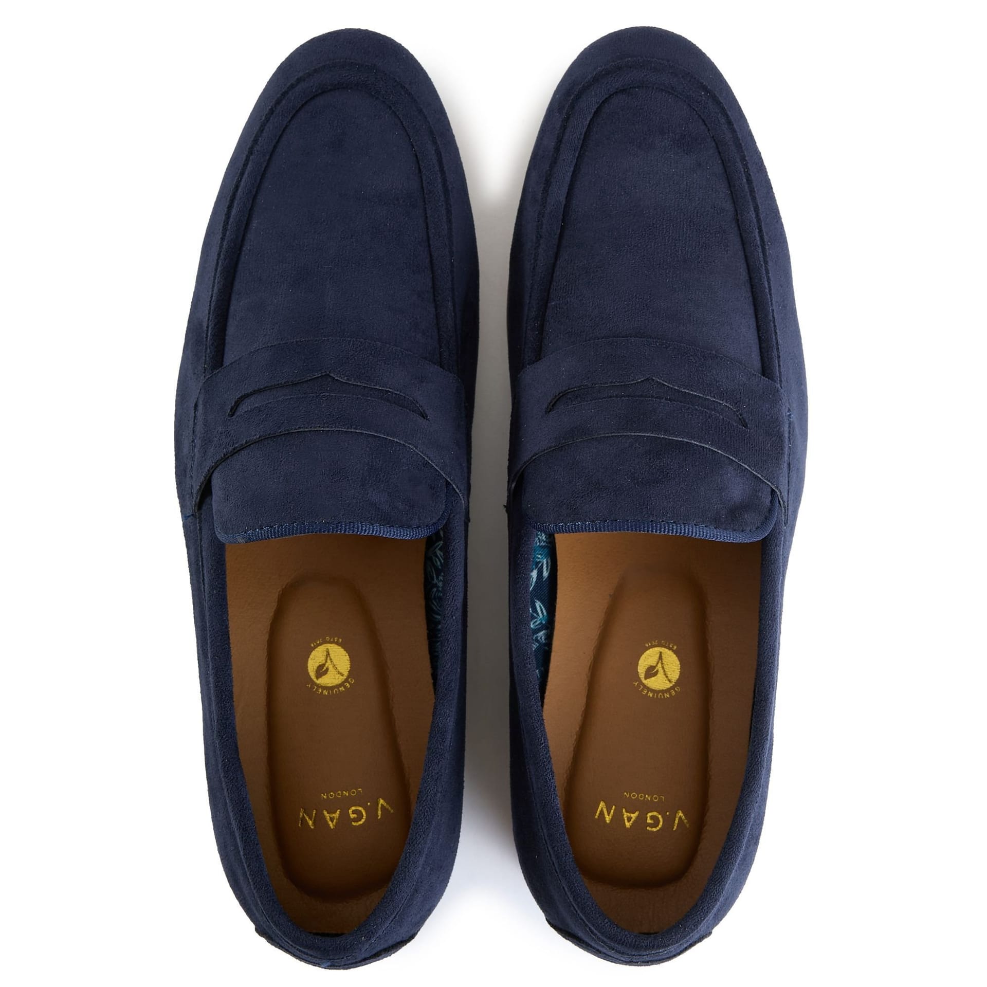 V.GAN V.GAN Men's Kola Loafer Shoes in Blue - 4
