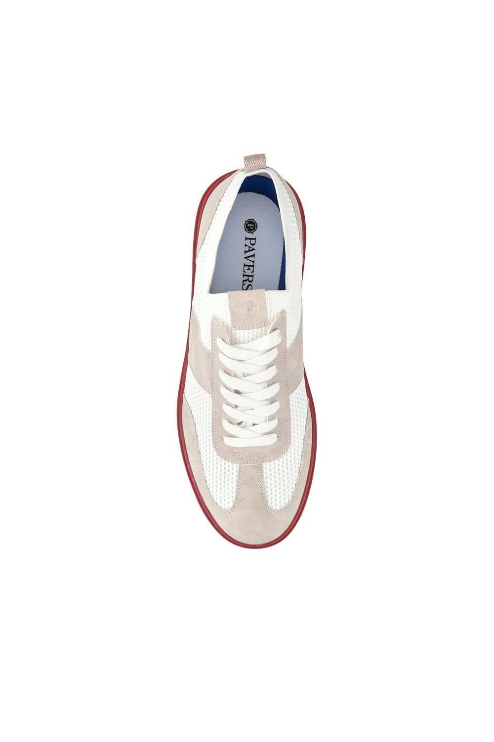 Pavers Pavers Men's Casual Lace-Up Shoes in White - 4