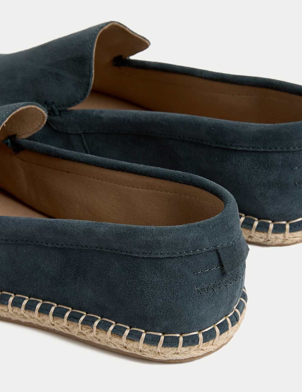 Marks & Spencer M&S Suede Slip-On Espadrille Loafers Blue - 2