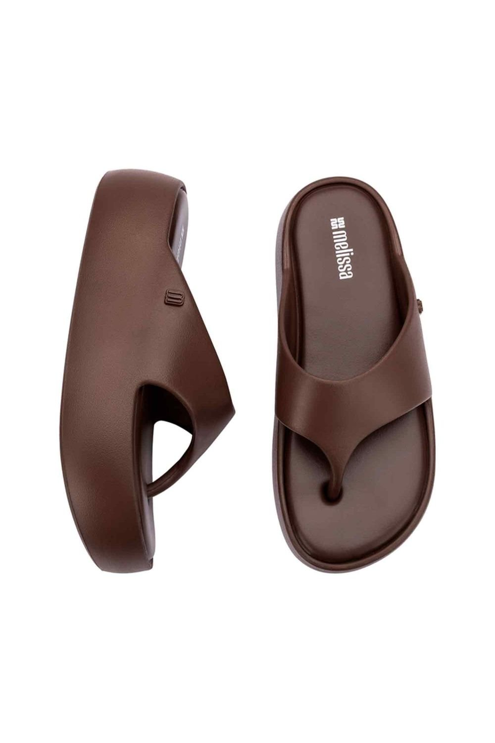 Melissa Shoes Melissa Shoes Women's Free Platform Thong Jelly Sliders in Bronze - 3