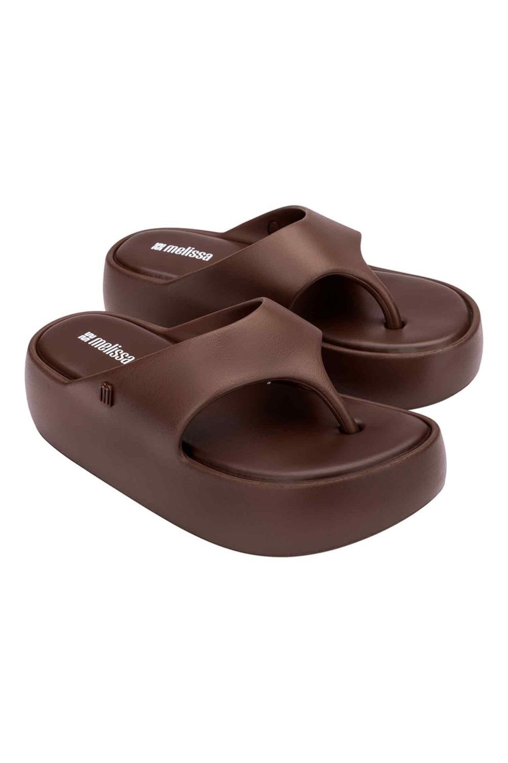 Melissa Shoes Melissa Shoes Women's Free Platform Thong Jelly Sliders in Bronze - 4