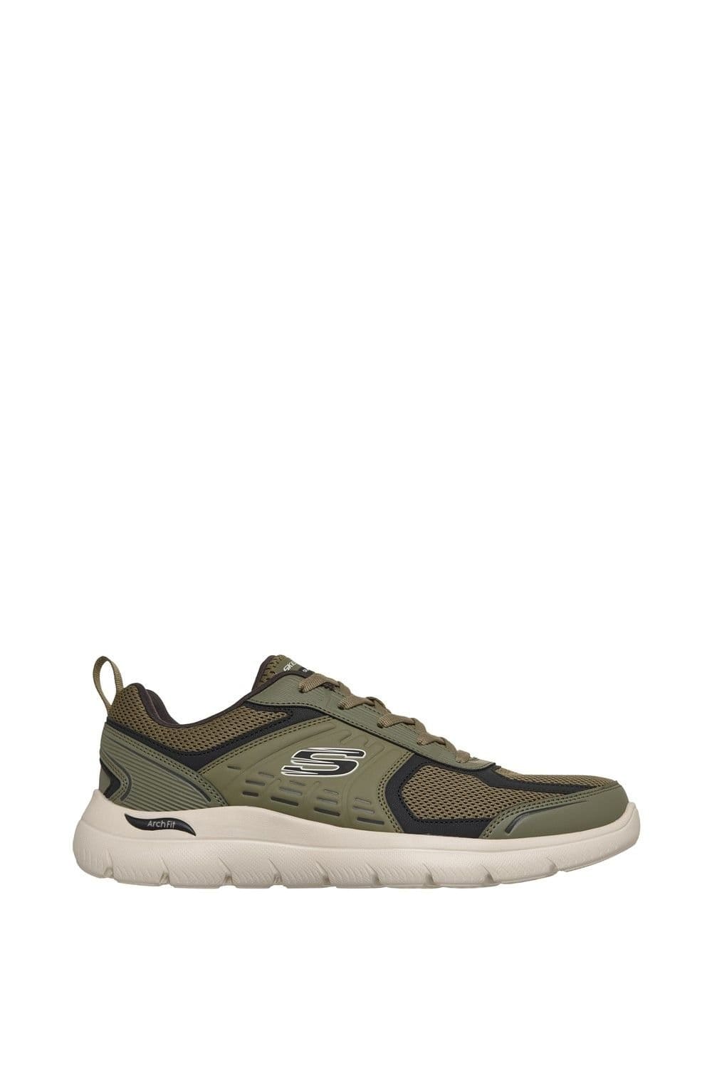 Skechers Skechers Men's Arch Fit Summits Leege Trainer in Olive - 4