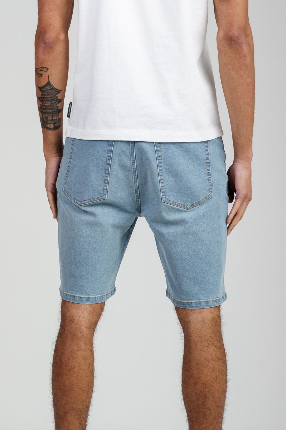 Tokyo Laundry Tokyo Laundry Men's Cotton Blend Regular-Fit Denim Shorts in Light Blue - 2