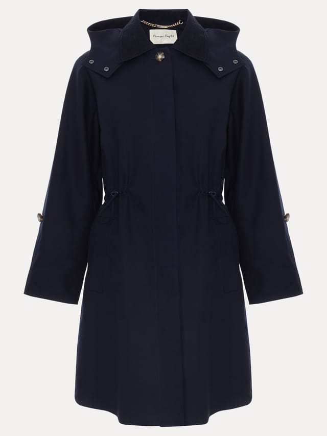 Phase Eight Phase Eight Women's Broddie Hooded Coat in Dark Navy - 2