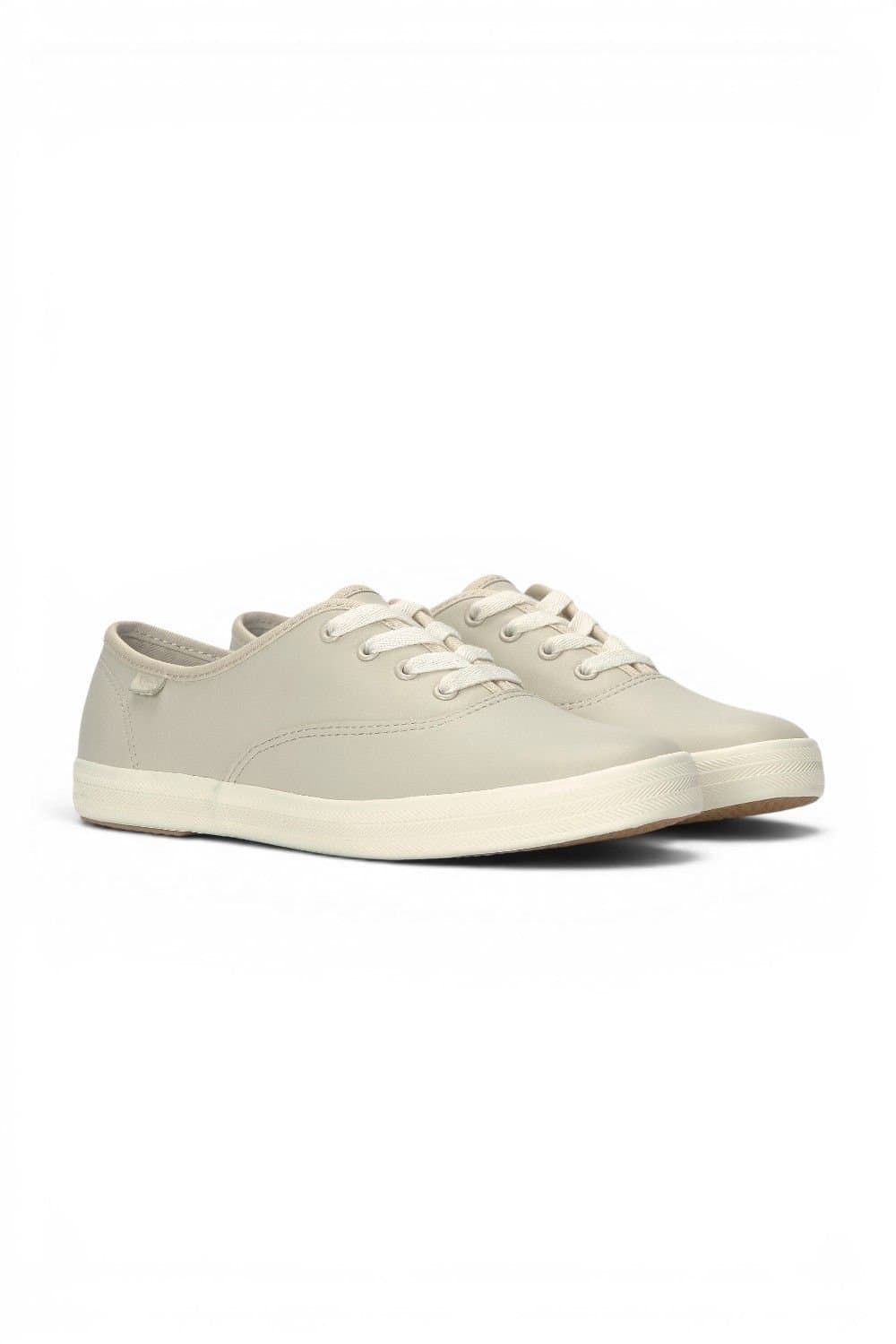 keds Keds Women's Champion Originals Leather Lace-Up in Beige