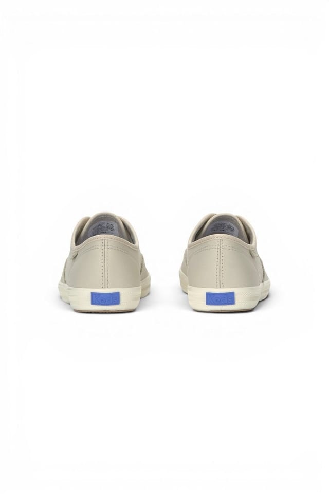 keds Keds Women's Champion Originals Leather Lace-Up in Beige - 3