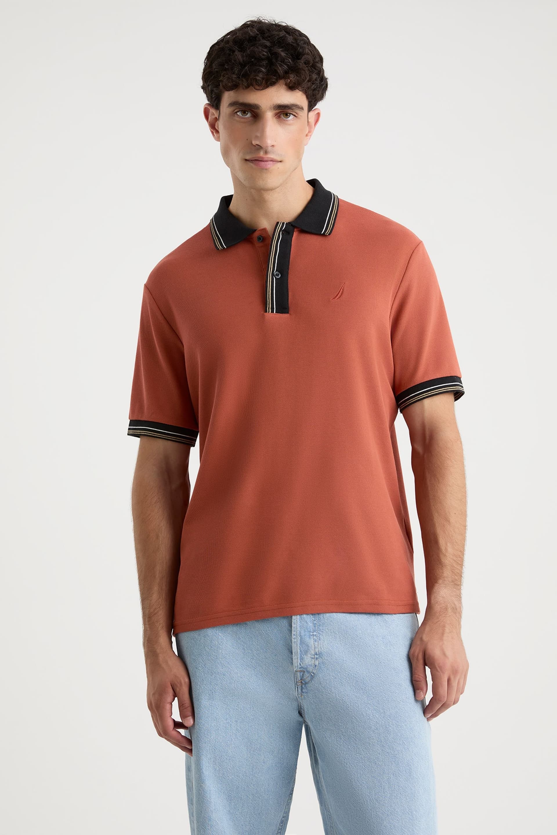 Nautica Nautica Men's Amado Polo Shirt in Terracotta