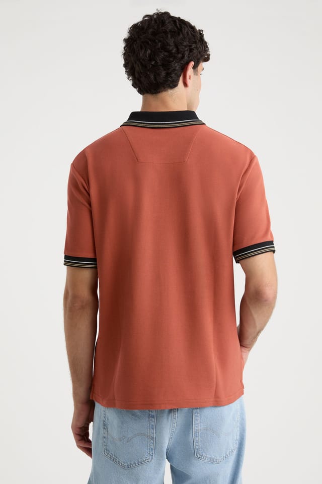 Nautica Nautica Men's Amado Polo Shirt in Terracotta - 2