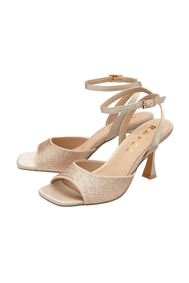 Ravel Ravel Women's 'Holms' Satin & Diamante Sandals in Gold - 2