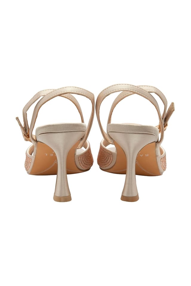 Ravel Ravel Women's 'Holms' Satin & Diamante Sandals in Gold - 3