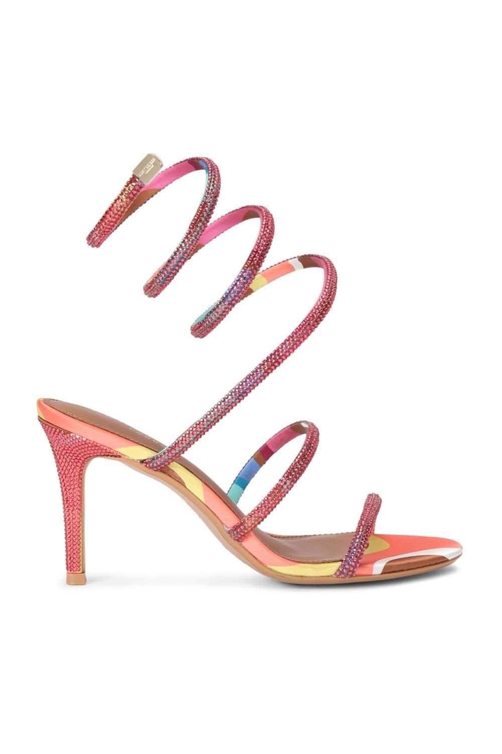Kurt Geiger London Kurt Geiger London Women's 'Spiral Sandal' Fabric Heels