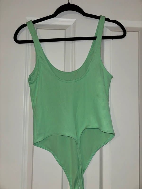 Bershka Lime green bodysuit