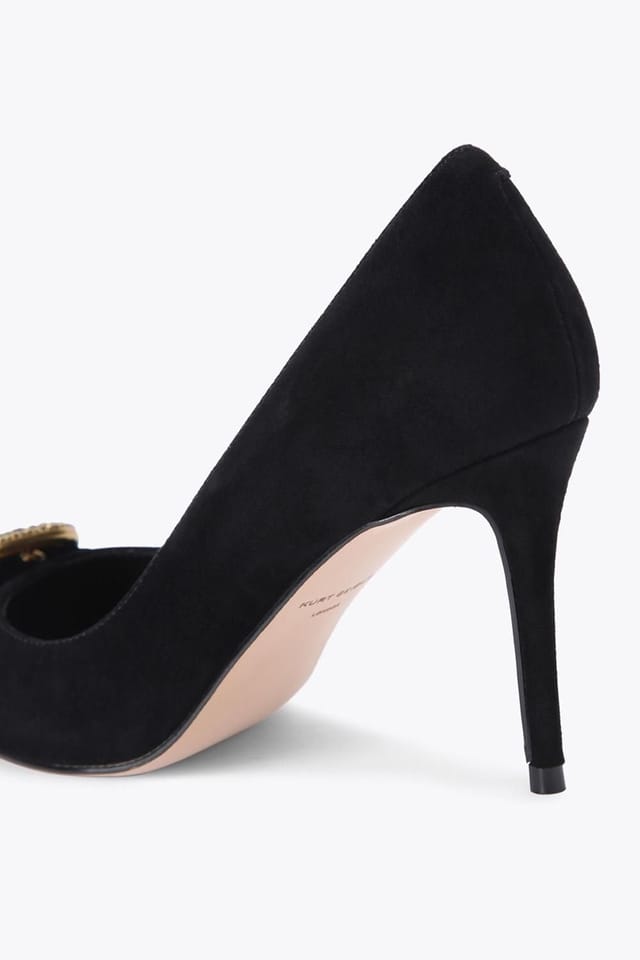 Kurt Geiger London Kurt Geiger London Women's 'Kgl Mayfair Court Sm Egl' Suede Heels in Black - 3