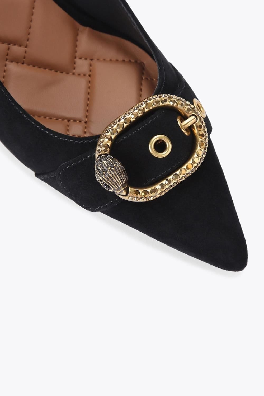 Kurt Geiger London Kurt Geiger London Women's 'Kgl Mayfair Court Sm Egl' Suede Heels in Black - 4