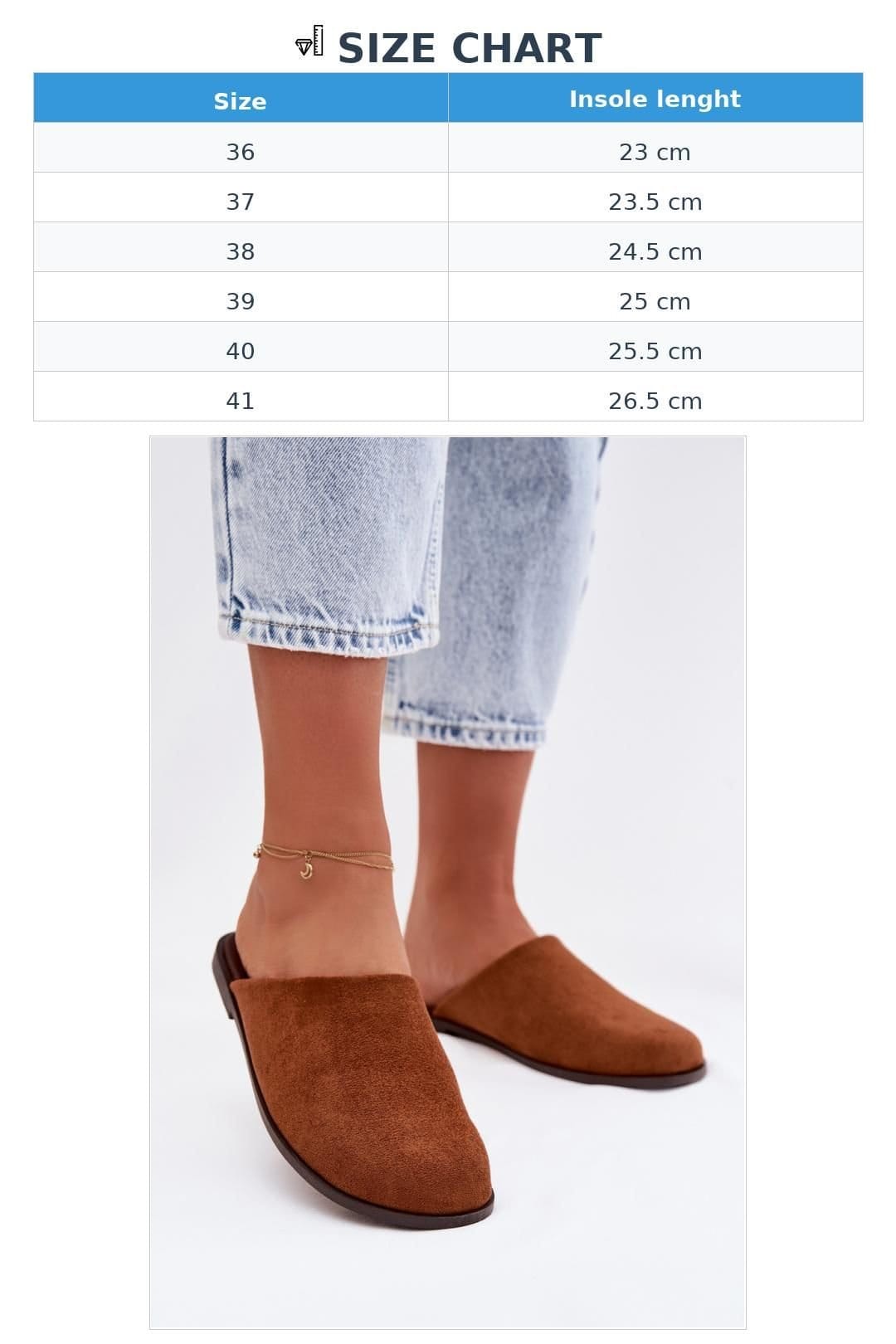Love Lace Love Lace Women's Classic Suede Flat Slippers with Covered Rounded Toe Everyday in Brown - 4