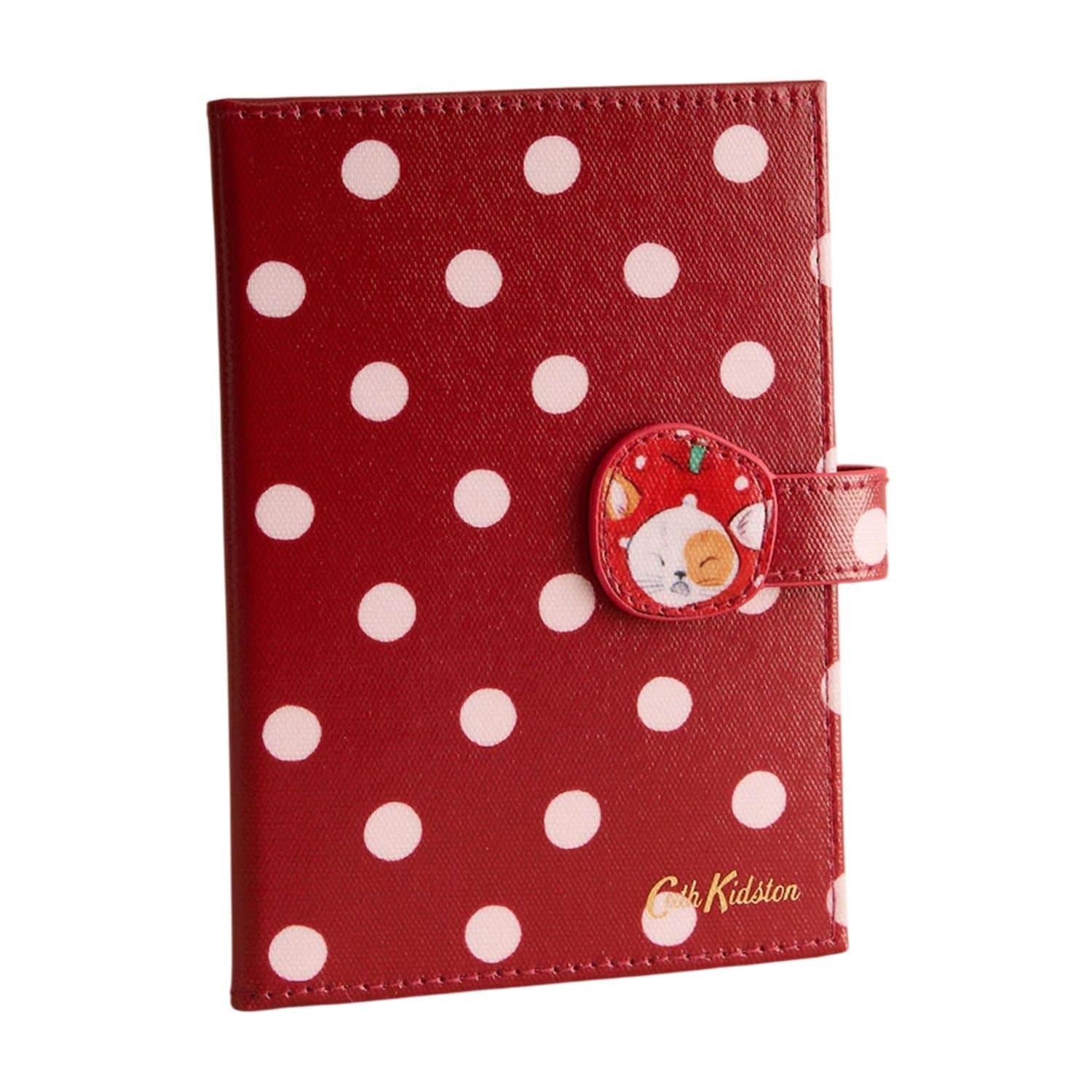 Cath Kidston Cath Kidston Men's Polka Dot Passport Cover in Red