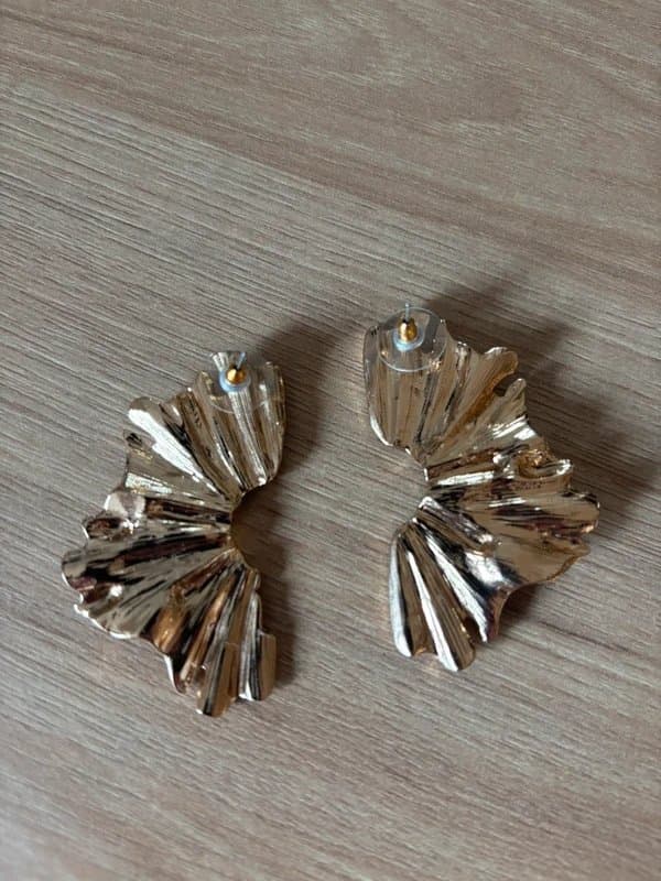 ASOS Gold Flower Statement Earrings