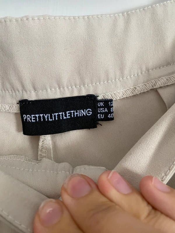 PrettyLittleThing Beige cargo trousers