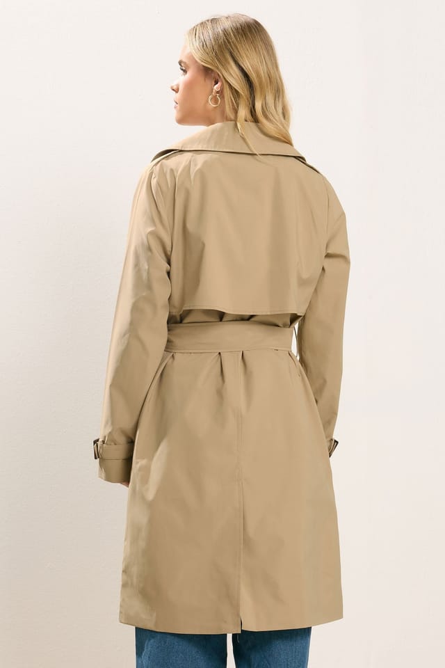 PixieGirl PixieGirl Women's Petite Trench Coat in Natural - 3