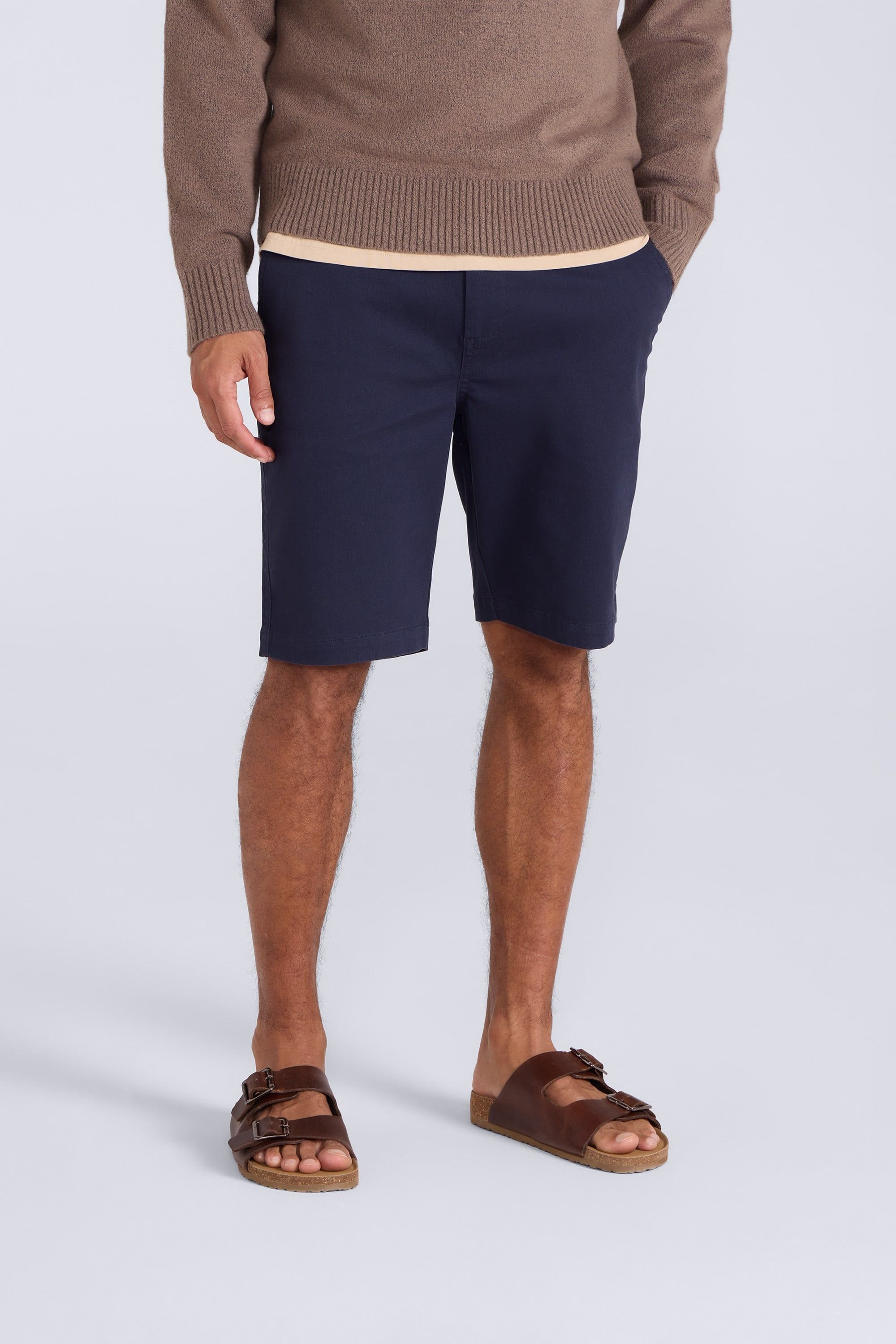 Animal Animal Men's 'Westbay' Lightweight Breathable Stretchy Soft Cotton Chino Shorts in Navy - 1