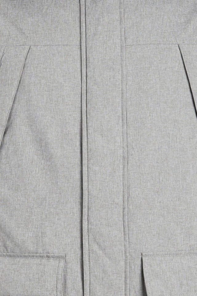 jack & jones Jack & Jones Men's Padded Parka Jacket Grey Melange Hooded Coat - 2