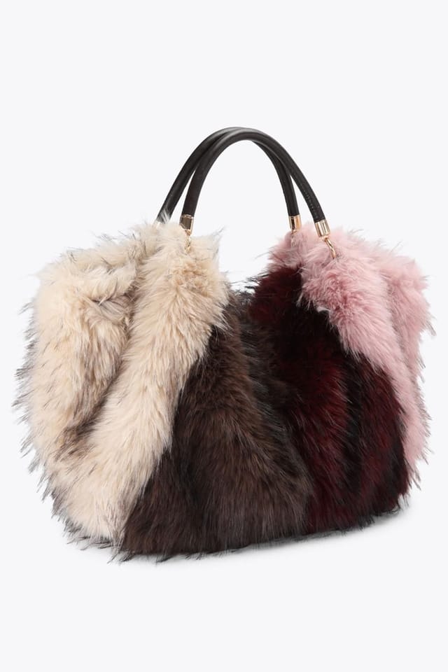 Carvela Carvela Women's 'Pavilion Fur Bag' Fabric - 2