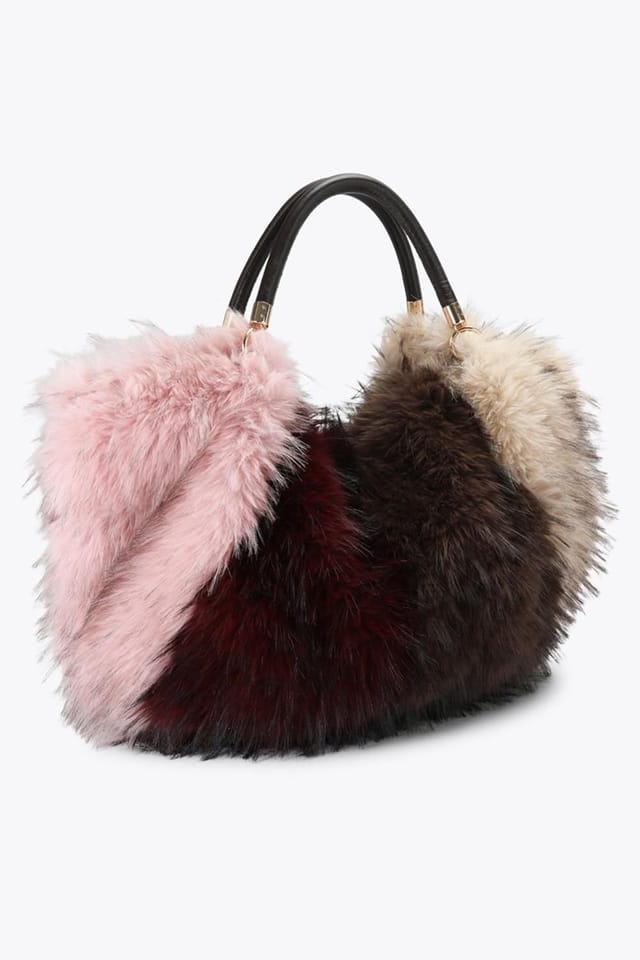 Carvela Carvela Women's 'Pavilion Fur Bag' Fabric - 3