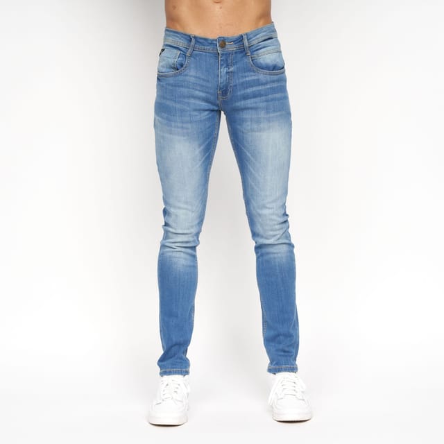 Duck&Cover Duck&Cover Maylead Men's Slim-Fit Five-Pocket Denim Jeans in Light Blue - 3