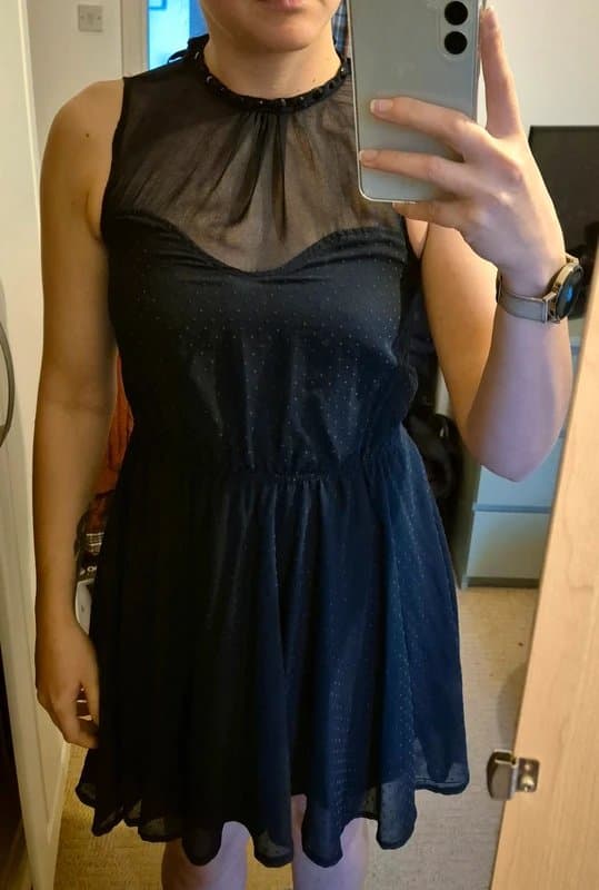 Bershka Bershka navy mini dress