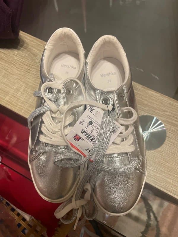 Bershka Silver Shoes