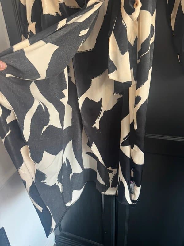 New Look Satin look wrap dress. New Look size 16