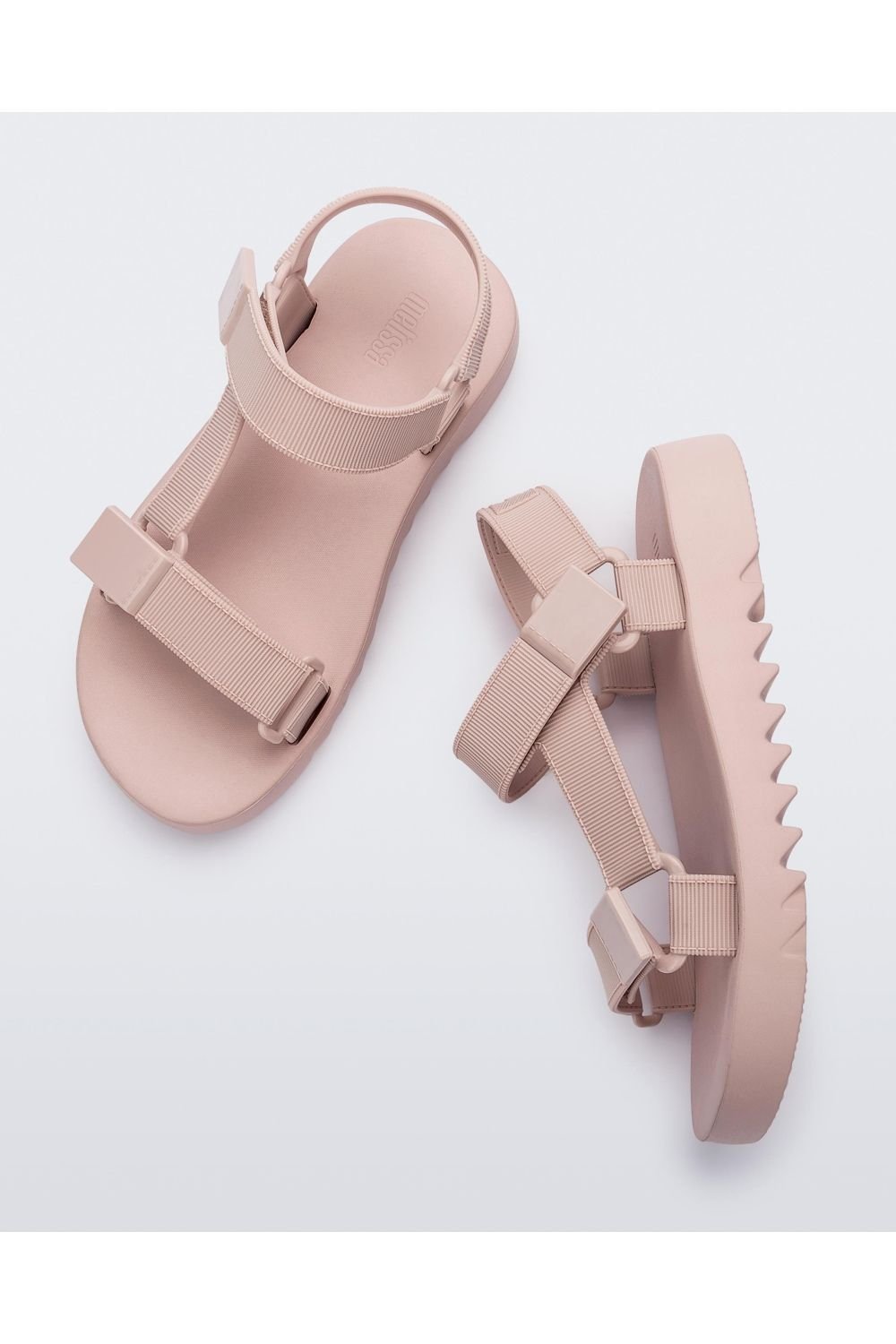 Melissa Shoes Melissa Shoes Women's Flowing Papete Jelly Sandals in Pale Pink - 3