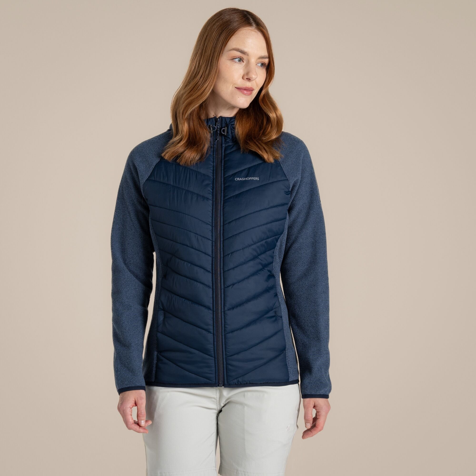 Craghoppers Craghoppers Women's Zayas Hooded Water-Repellent Jacket in Navy - 1