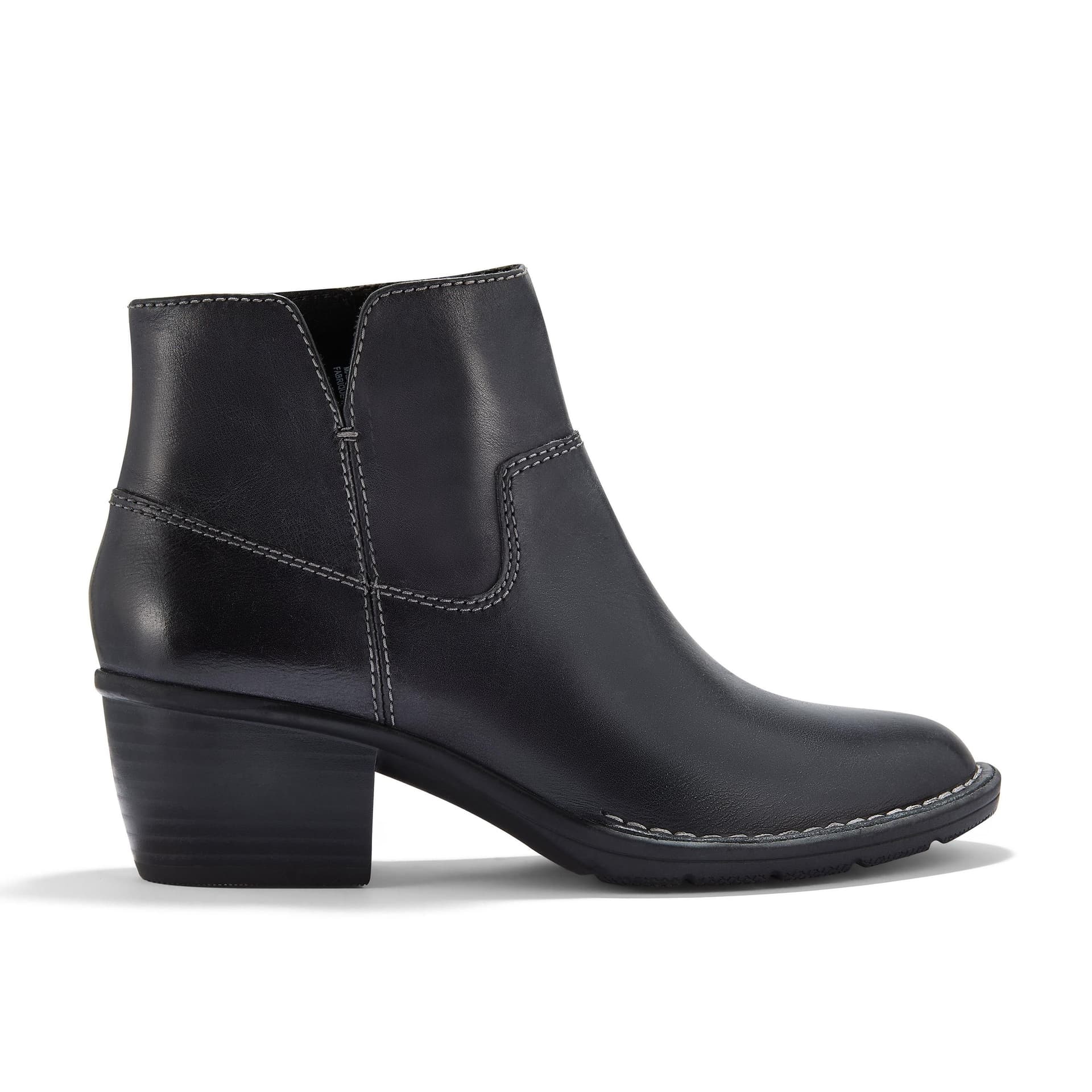 Clarks Clarks Women's Kastela Top Black Leather Ankle Boots, Chelsea Boots