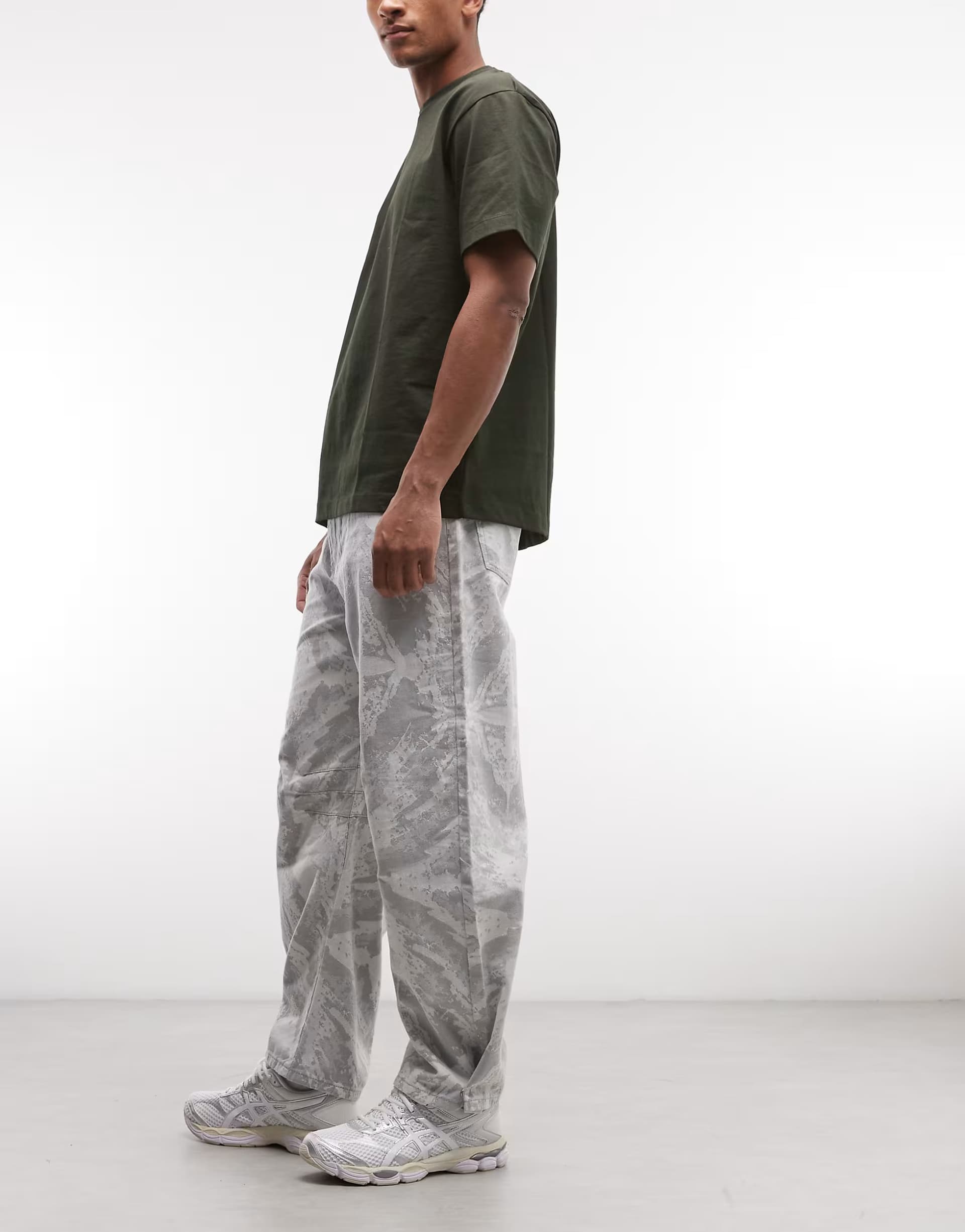 ASOS Sixth June baggy trousers in camo