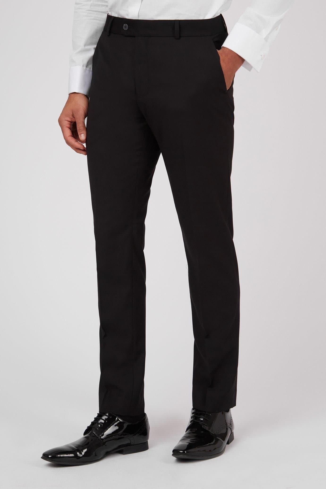 Racing Green Racing Green Men's Plain Trousers in Black