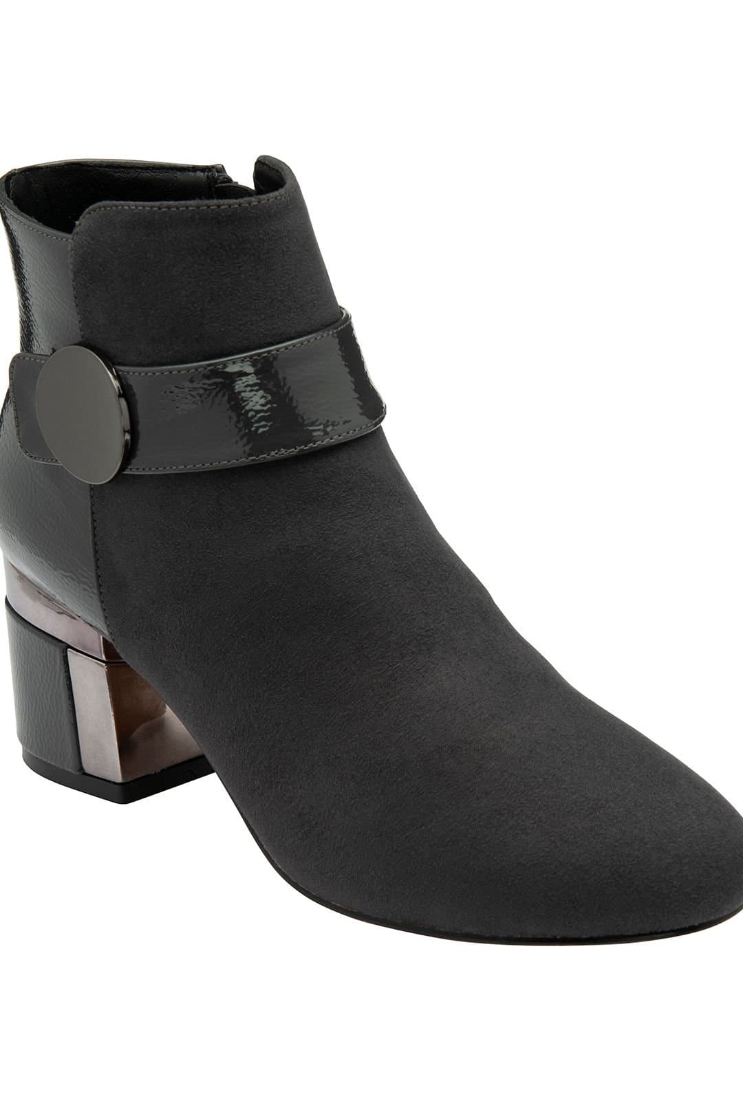 Lotus Lotus Women's Grey 'Kirsty' Heeled Ankle Boots