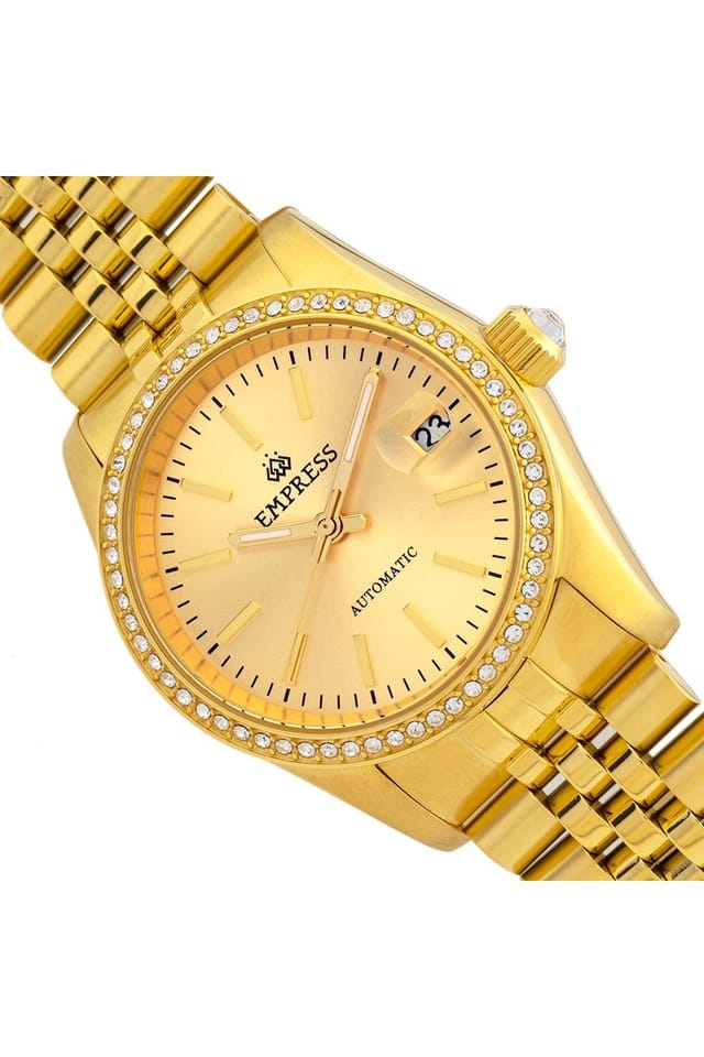 Empress Empress Women's Constance Automatic Bracelet Watch with Date in Gold - 3